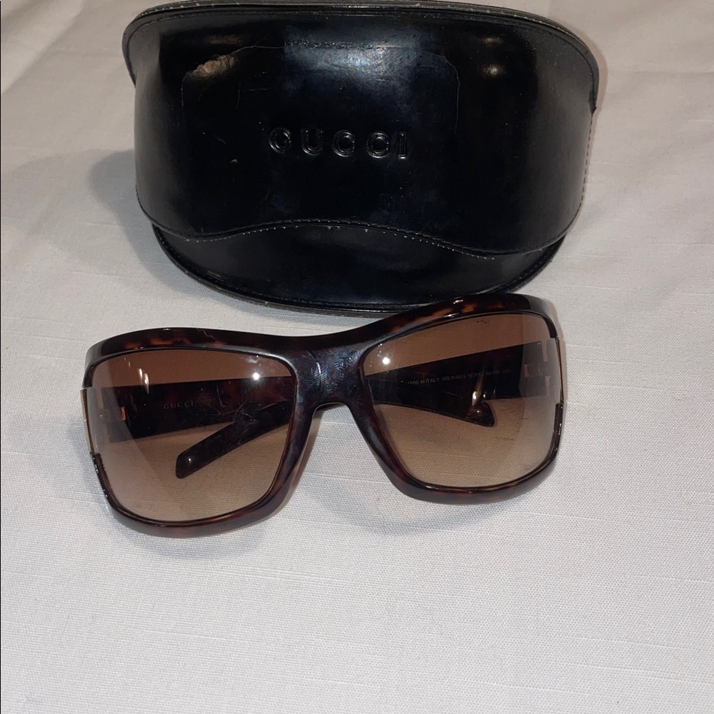 Gucci Brown Tortoise Sunglasses